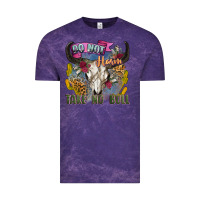 Cloud Purple do not harm take no bull cow skull Vintage Tee - Zillion Design Studio