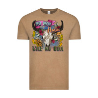 Vintage Coffee do not harm take no bull cow skull Vintage Tee - Zillion Design Studio