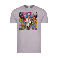 Vintage Zinc do not harm take no bull cow skull Vintage Tee - Zillion Design Studio