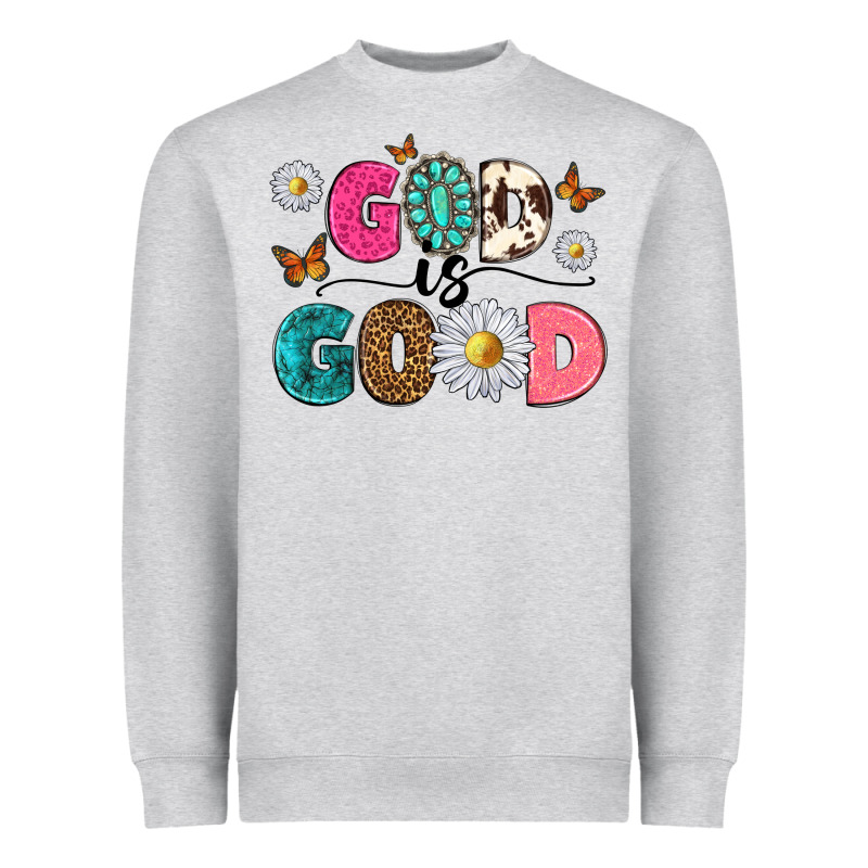 God Is Good Heavyweight Sweatshirt by texasbilliewilder | Teevron
