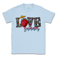 Dusty Blue love summer Classic Tee - CowhideDigitalArt