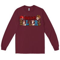 Burgundy raising ballers Long Sleeve Tee - AdoDesignShop
