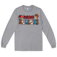 Heather Grey raising ballers Long Sleeve Tee - AdoDesignShop