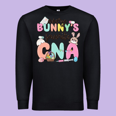Every Bunnys Favorite Cna Premium Sweatshirt Designed By Maliassmallbusiness