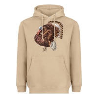 Mushroom Bourbon Red Turkey Heavyweight Hoodie - LillyAllenDesigns