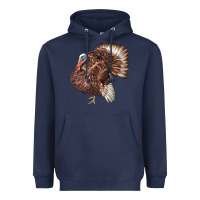 Navy Bourbon Red Turkey Heavyweight Hoodie - LillyAllenDesigns