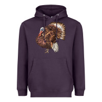 Plum Bourbon Red Turkey Heavyweight Hoodie - LillyAllenDesigns