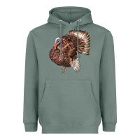 Sage Bourbon Red Turkey Heavyweight Hoodie - LillyAllenDesigns