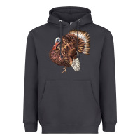 Smoke Bourbon Red Turkey Heavyweight Hoodie - LillyAllenDesigns