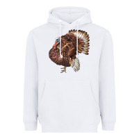 White Bourbon Red Turkey Heavyweight Hoodie - LillyAllenDesigns