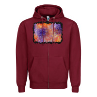 Burgundy halloween background Zipper Hoodie - BundleAndBundleShop