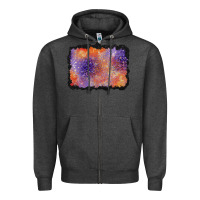 Charcoal Heather halloween background Zipper Hoodie - BundleAndBundleShop