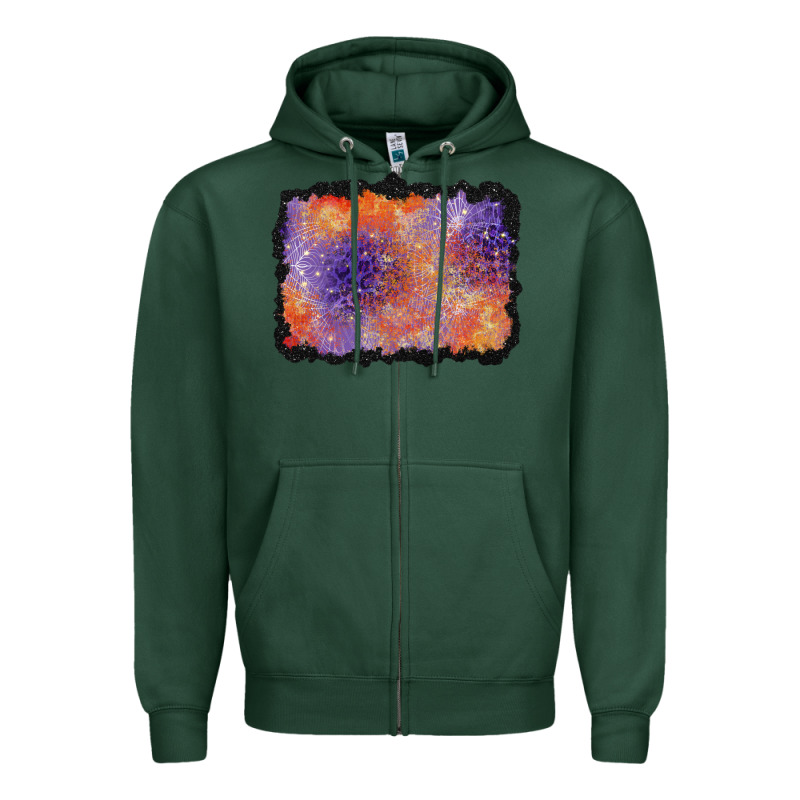 Halloween Background Zipper Hoodie by BundleAndBundleShop | Teevron