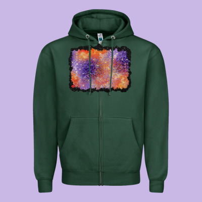 Halloween Background Zipper Hoodie Designed By Bundleandbundleshop