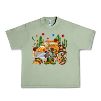 Oil Green Mexican Gnome Truck Urban Heavy Tee - texasbilliewilder