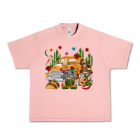 Salmon Mexican Gnome Truck Urban Heavy Tee - texasbilliewilder