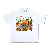 White Mexican Gnome Truck Urban Heavy Tee - texasbilliewilder