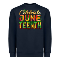 Navy celebrate juneteenth Heavyweight Sweatshirt - Zillion Design Studio