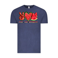 Vintage Denim peace love watermelon Vintage Tee - texasbilliewilder