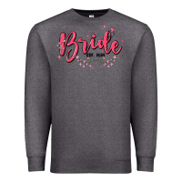 Charcoal Heather bride Premium Sweatshirt - MaliasSmallBusiness