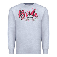 Heather Grey bride Premium Sweatshirt - MaliasSmallBusiness