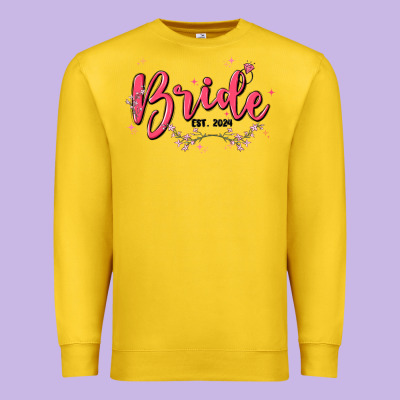 Bride Premium Sweatshirt Designed By Maliassmallbusiness