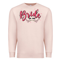 Pale Pink bride Premium Sweatshirt - MaliasSmallBusiness