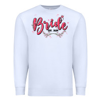 White bride Premium Sweatshirt - MaliasSmallBusiness