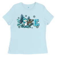 Baby Blue love winter Ladies Tee - AdoDesignShop