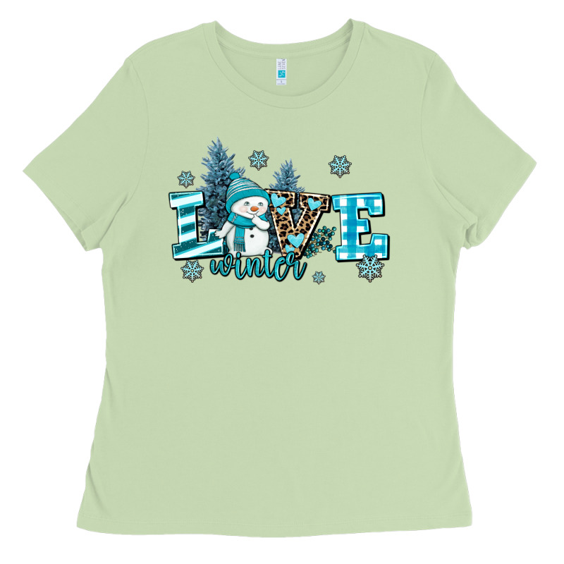 Love Winter Ladies Tee by AdoDesignShop | Teevron