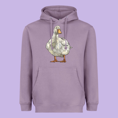 American Pekin Duck Heavyweight Hoodie Designed By Lillyallendesigns