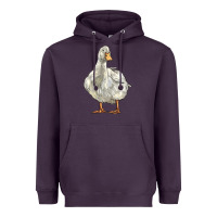 Plum american pekin duck Heavyweight Hoodie - LillyAllenDesigns