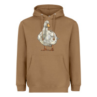 Toasted Coconut american pekin duck Heavyweight Hoodie - LillyAllenDesigns