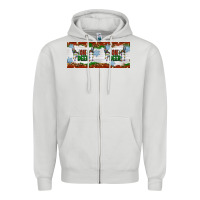 Dove Grey oh deer christmas Zipper Hoodie - Artiststas