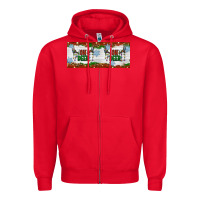 Red oh deer christmas Zipper Hoodie - Artiststas