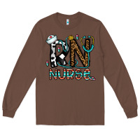 Chestnut rn nurse Long Sleeve Tee - CowhideDigitalArt