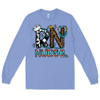 Colony Blue rn nurse Long Sleeve Tee - CowhideDigitalArt
