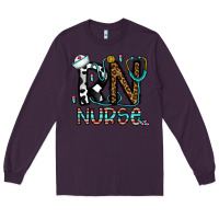 Plum rn nurse Long Sleeve Tee - CowhideDigitalArt