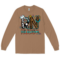 Toasted Coconut rn nurse Long Sleeve Tee - CowhideDigitalArt