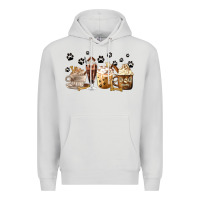 Dove Grey Dog Mom Coffee Lover Coffee Cups Premium Hoodie - MaliasSmallBusiness