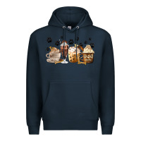 Navy Dog Mom Coffee Lover Coffee Cups Premium Hoodie - MaliasSmallBusiness