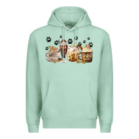 Seafoam Dog Mom Coffee Lover Coffee Cups Premium Hoodie - MaliasSmallBusiness