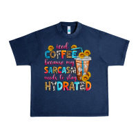 Navy iced coffee because my sarcasm needs to stay hydra Urban Heavy Tee - Zillion Design Studio