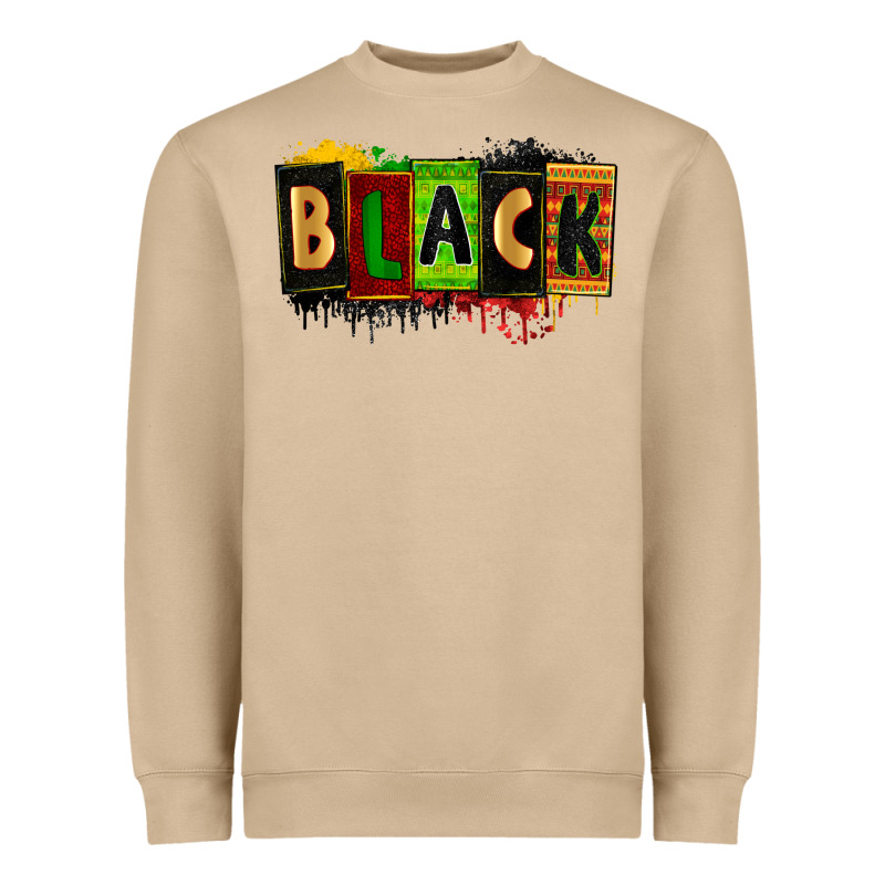 Black Heavyweight Sweatshirt by Zillion Design Studio | Teevron