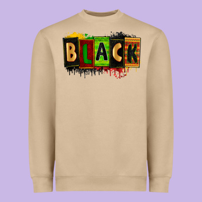 Black Heavyweight Sweatshirt Designed By Zillion Design Studio