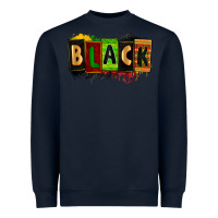 Navy black Heavyweight Sweatshirt - Zillion Design Studio