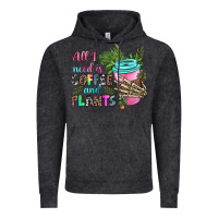 Vintage Black all i need is coffee and plants Vintage Hoodie - texasbilliewilder