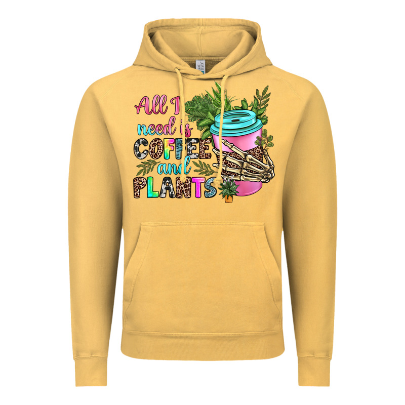 All I Need Is Coffee And Plants Vintage Hoodie by texasbilliewilder | Teevron
