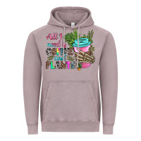 Vintage Zinc all i need is coffee and plants Vintage Hoodie - texasbilliewilder