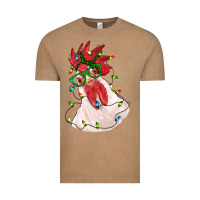 Vintage Coffee christmas rooster with lights Vintage Tee - RanaPortraitStore